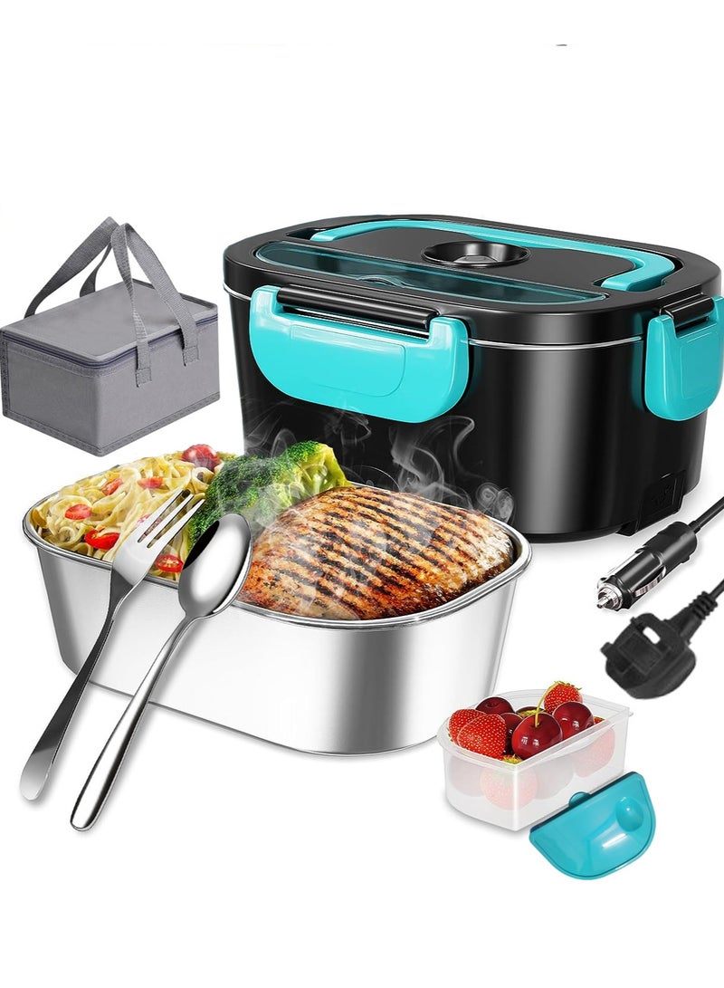 JUFU JUFU Electric Lunch Box for Adults 1.5L Self Heating Lunch Box for Car Truck Office Heated Lunchbox for Adults with SS Container Food Warmer Lunch Box - Image 1