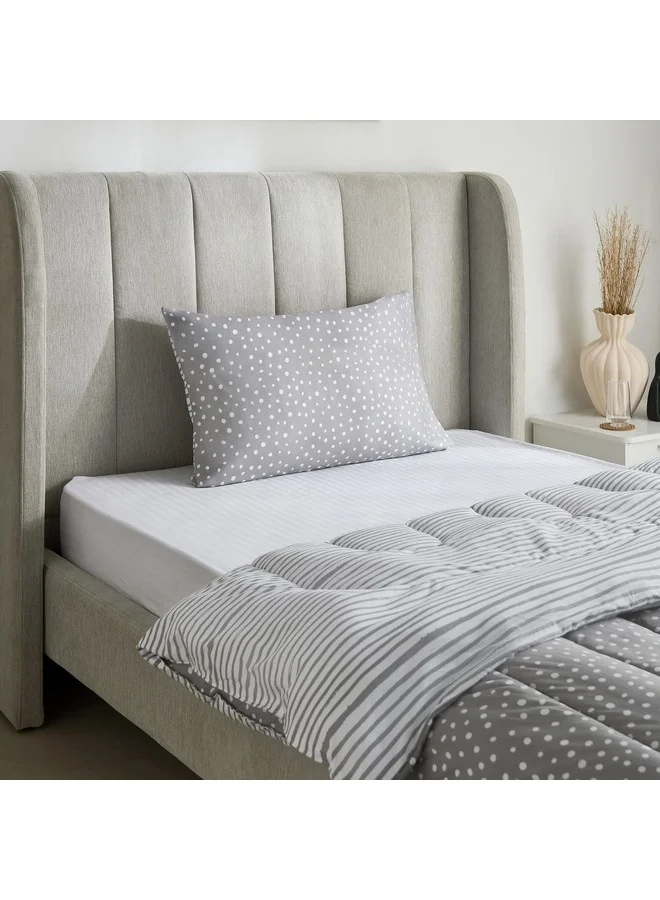 Home Box Ontario 2-Pieces Clove Printed Microfiber Twin Comforter Set 220 x 160 cm