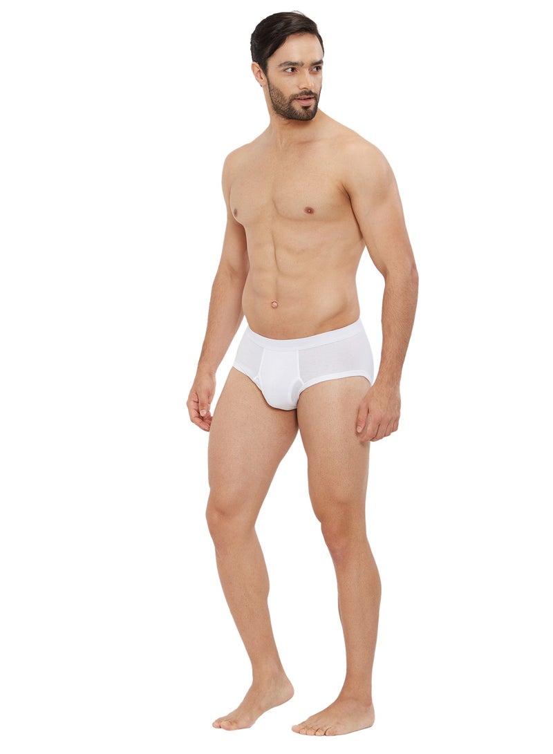 BYC MEN'S AEROCOOL BRIEF (PACK OF 3) - WHITE  - Image 3