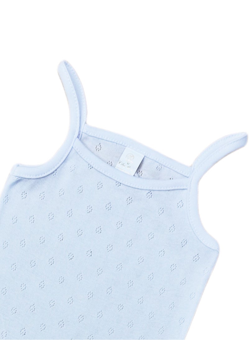 City Rose 6- Pieces Bodysuit Barbtoz Perforated Girls Underwear Cotton White - Image 3