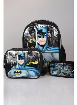 Batman New Season Licensed Kindergarten, Lunch and Pencil Bag School Set  - Image 1