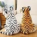 GUDVES Tigers Plush Toy Stuffed Animal Plush Cat by Tiger Tale Toys Cute Lifelike Tiger Stuffed Animals Animals Kids Toy Gift for Boy Baby Hug Tiger Lifelike Stuffed Animal 98 in White Tiger - Image 4