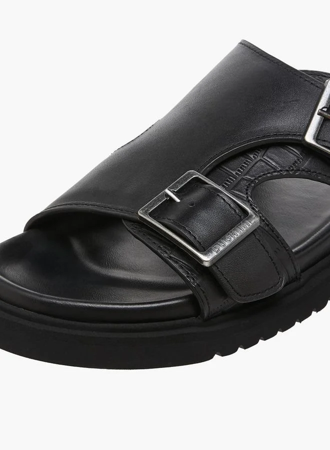 DUCHINI BLACK Men Textured Comfort Sandals for Men | Best Price UAE