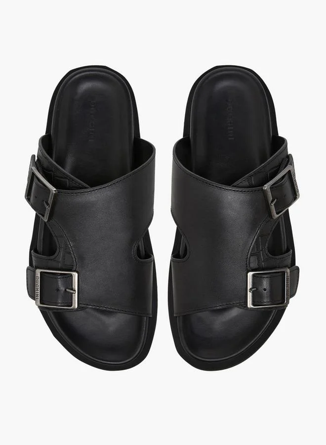 DUCHINI BLACK Men Textured Comfort Sandals for Men | Best Price UAE
