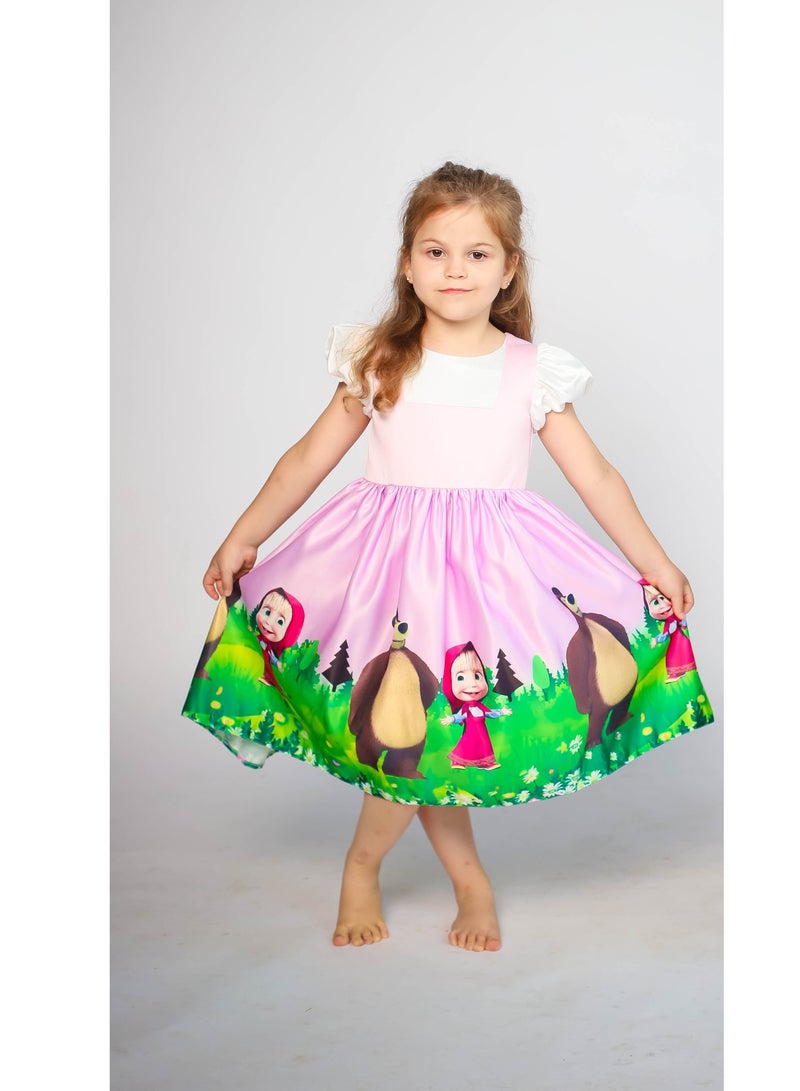 D'Daniela Character Print Dress - Image 1