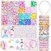 MiuCo Bracelet Making Kit for Kids Girls Cute Beads for Jewelry Making Kit with Charms Arts and Crafts for Make Necklaces Birthday Gifts for Girls Ages 5 6 7 8 9 10 Kids Jewelry Making Kits - Image 3