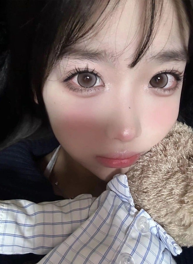 Mill creek color contact lenses 14.5MM hydrogel lenses can be used for 12 months 1 pair of 2 brown glasses