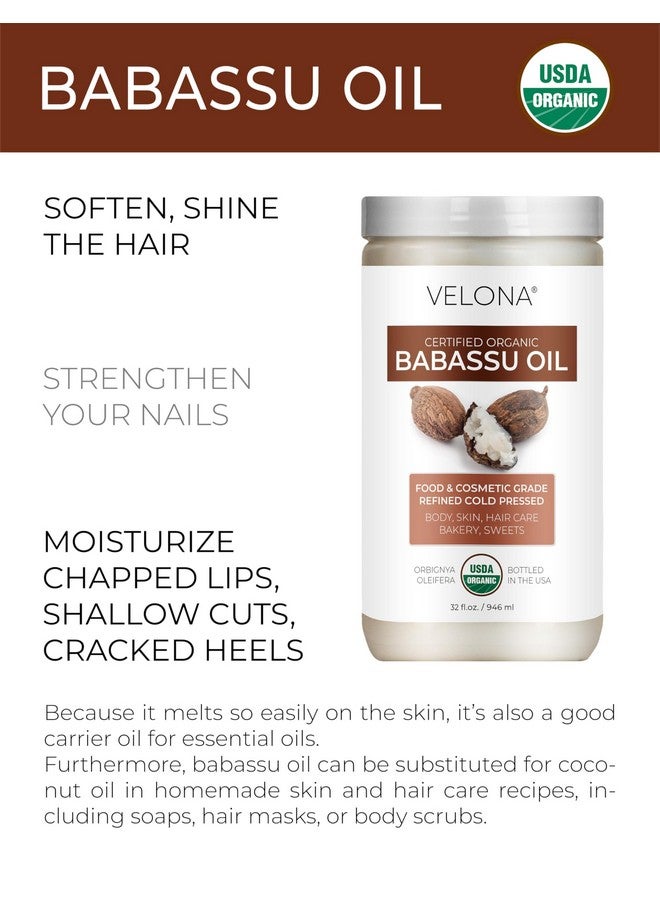 فيلونا زيت الباباسو من فيلونا، عضوي معتمد من وزارة الزراعة الأمريكية - 32 أونصة سائلة | زيت ناقل طبيعي ونقي 100% | مُكرّر، معصور على البارد | للعناية بالوجه والشعر والجسم والبشرة والطبخ | استخدمه اليوم - استمتع بالنتائج - Image 2