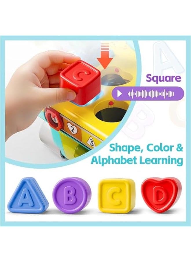 Generic - Toddler Musical Workbench Toys for One Year Old Boys, Baby Pretend Play Tool Set, Infant Shape Sorter Activities, Kids Pounding Game, 1st Birthday Gift for 12 18 24 Month Girls Age 1 2 3 - Image 1