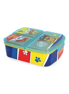 STOR 3-Compartment Paw Patrol Pup Power Theme BPA-Free Airtight Sandwich Box Multicolour 6.7 x 19.5 x 16.5 cm  - Image 2
