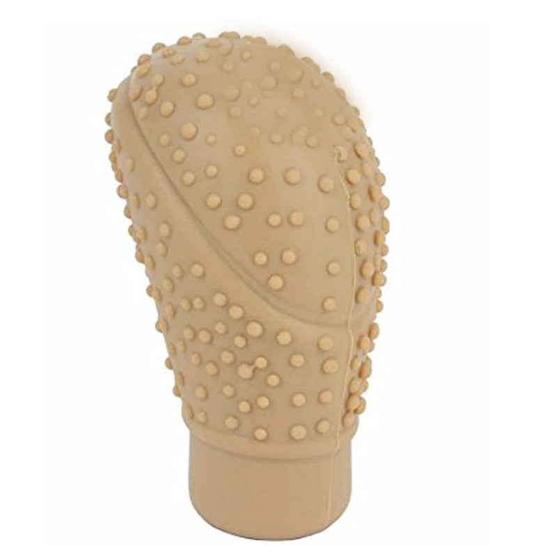 Auto Pearl Car Non Slip Soft Silicon Beige Color Gear Shift Knob Cover- (Auto Transmission) - Image 5