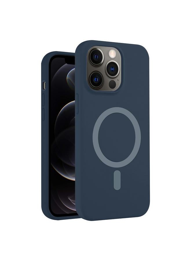 اس-توب جراب لهاتف iPhone 12 Pro مصنوع من السيليكون السائل بلون نقي مع MagSafe - Image 1