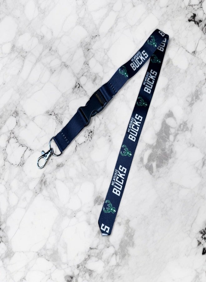 Desert Cactus Milwaukee Bucks Lanyard Keychain Detachable NBA Breakaway Snap Buckle National Basketball Association Car Keys ID Badge Holder (Lanyard 2) - Image 5