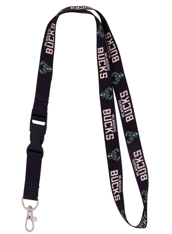 Desert Cactus Milwaukee Bucks Lanyard Keychain Detachable NBA Breakaway Snap Buckle National Basketball Association Car Keys ID Badge Holder (Lanyard 2) - Image 2