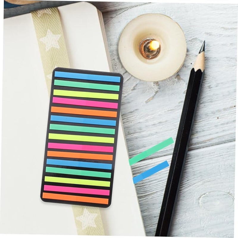 Jojofuny 5 مجموعات من شرائط القراءة الملونة علامات تبويب فائقة الرقة علامات صفحات شفافة للتعليق التوضيحي وضع إشارات على الكتب دفاتر الملاحظات للاستخدام في المدرسة والمكتب - Image 4