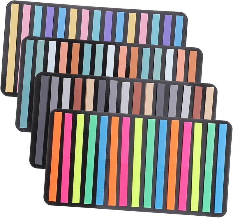 Jojofuny 5 مجموعات من شرائط القراءة الملونة علامات تبويب فائقة الرقة علامات صفحات شفافة للتعليق التوضيحي وضع إشارات على الكتب دفاتر الملاحظات للاستخدام في المدرسة والمكتب - Image 3