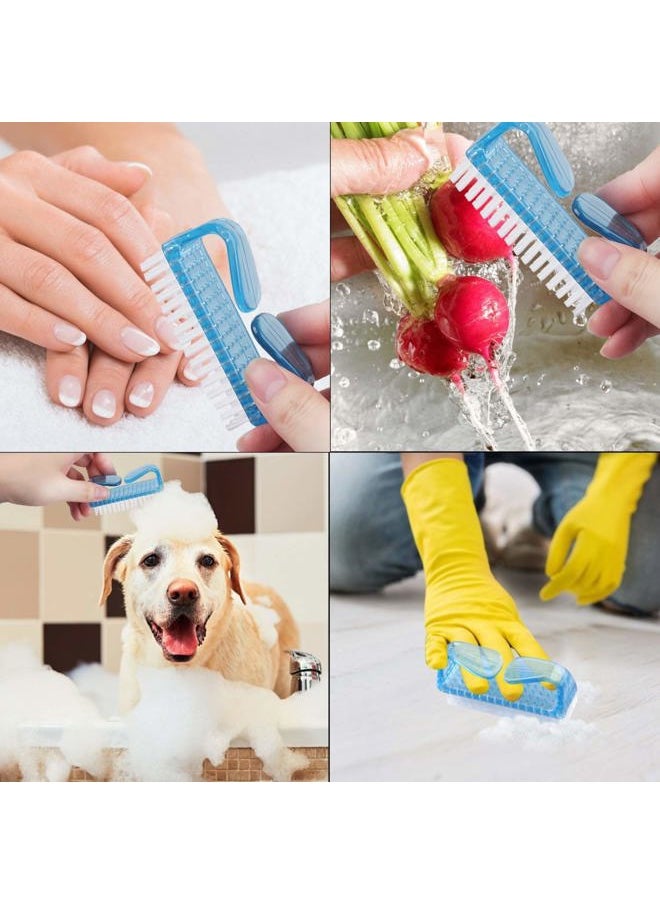 MODENGKONGJIAN - Handle Grip Nail Brush, Hand Fingernail Scrub Cleaning Brushes for Toes and Nails Cleaner, Pedicure Scrubbing tool kit for Men and Women 5 Pack (Multicolor) - Image 1