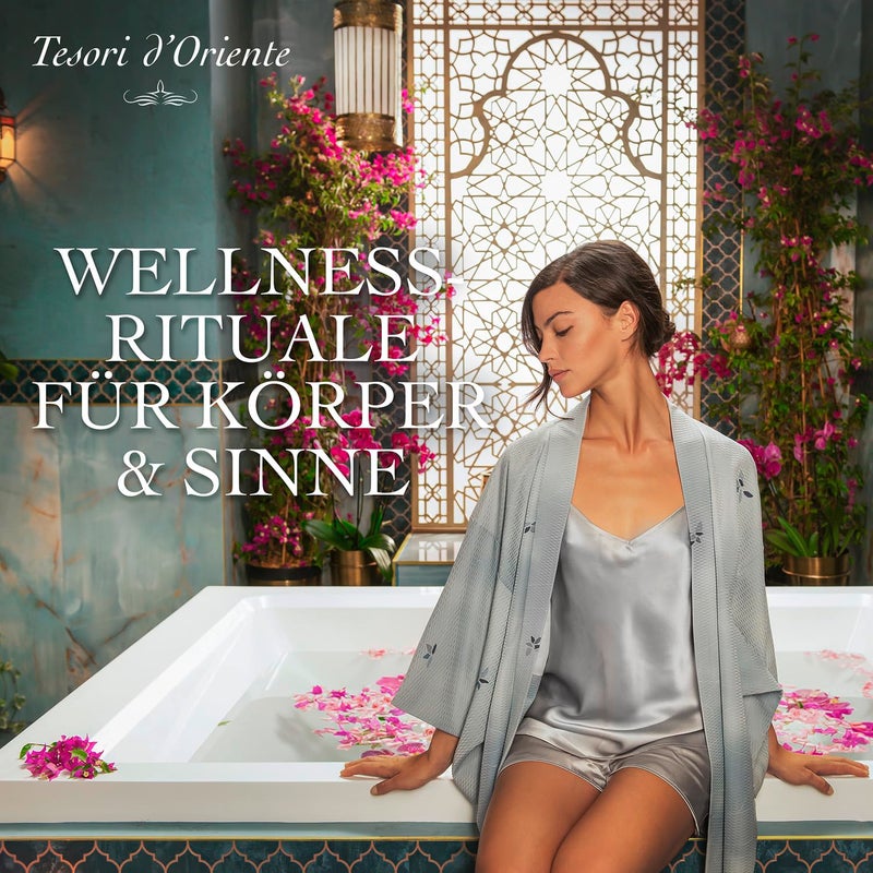 Tesori d'Oriente: "Byzantium" Aromatic Bath Cream, with Black Rose and Labdanum * 16.9 Fluid Ounces (500ml) Bottle * [ Italian Import ] - Image 4