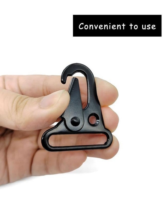 EVALUEMART Pack of 8 Sling Snap Hook,Lightweight Portable Key Chain Hooks for Key Chain for Outdoor for Parachute Cord Spring Gate Quick Release Carabiner Attachment Tactical Bag Accessories-Black - Image 3