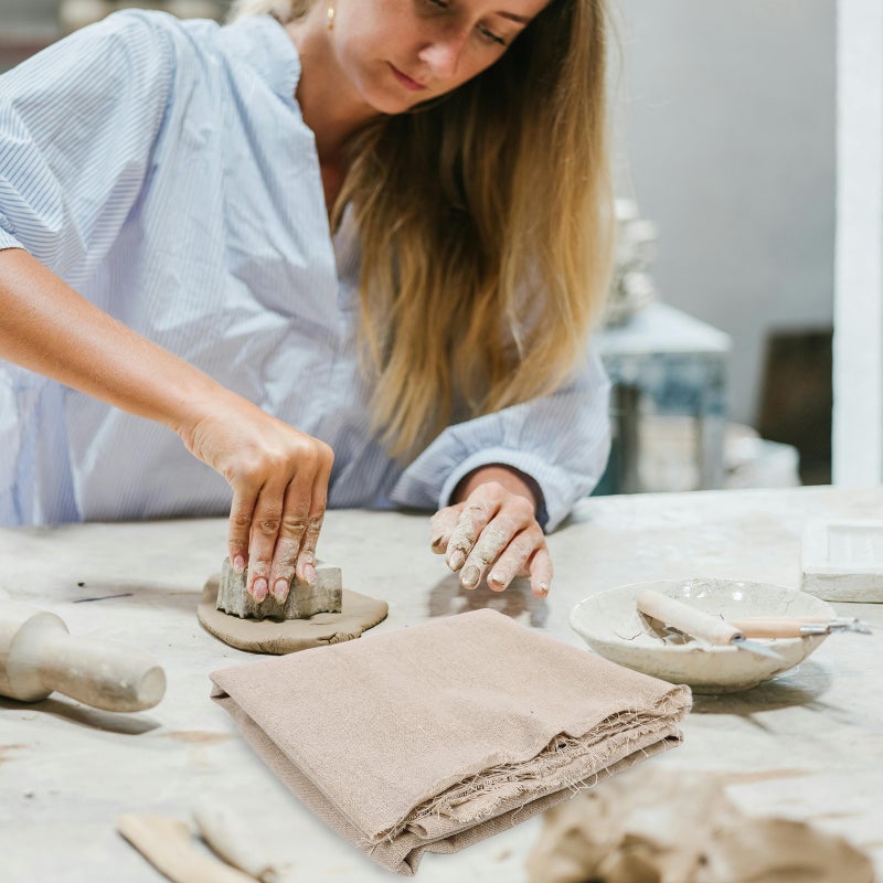 Pottery Tools, Textured Fabric for Creating Unique Clay Designs, Durable and Reusable - Image 4
