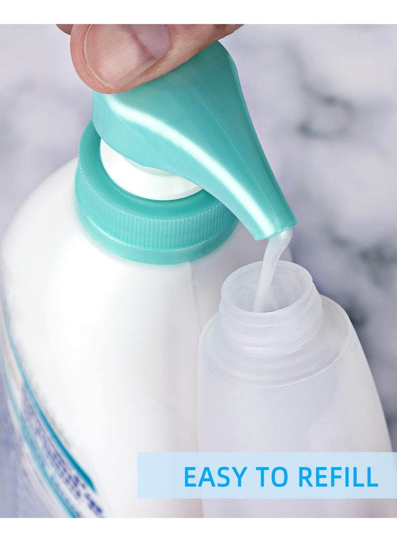 Travel-sized 4 cosmetic containers Bottles Leak Proof Refillable Squeezable Travel Bottles for Toiletries Cosmetics, Professional Portable Travel Size Liquid Container Accessories For Shampoo Lotion Cream And Conditioner  - Image 5