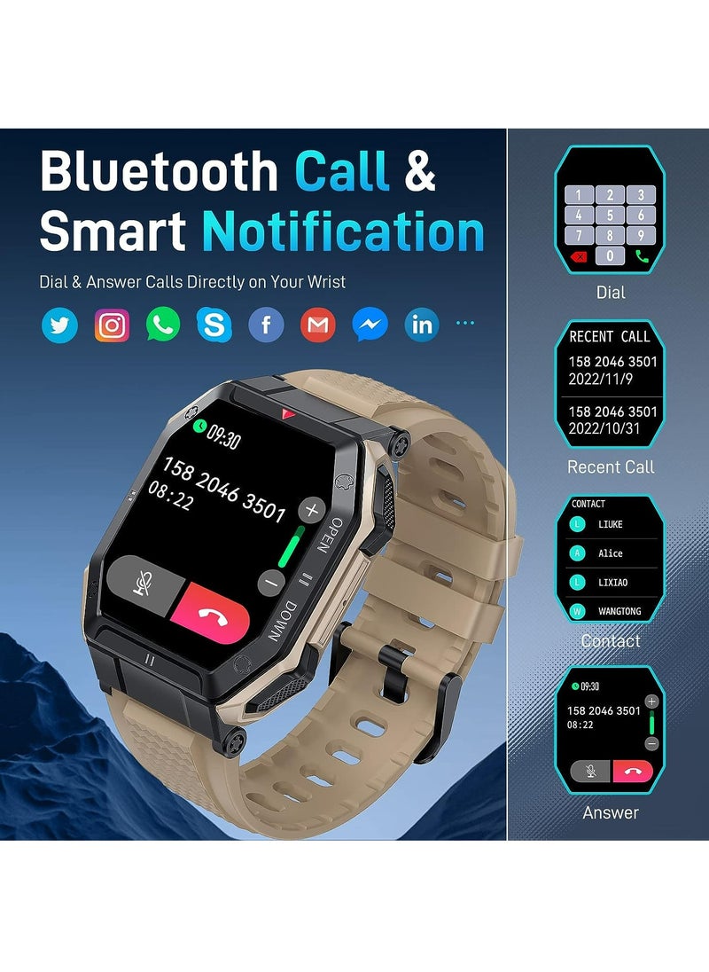 RollsTimi  Men's Smart Watch,1.85" HD Outdoor Fitness Tracker Sports Watch With Heart Rate Sleep Monitor For iPhone Android  - Image 2