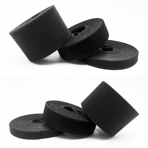 Matenf Double-Sided Hook and Loop Straps, Self-Gripping, 1/2 Inch, Cut to Length, Heavy Duty, Quick Wrap Cable Straps, Hook and Loop Roll for Bundling Fastening Storage and Organization, 0.5'' x 16' - Image 5