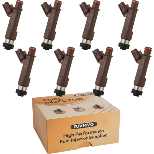 Pjvmvo 2325050060 2UZ 47L Fuel InjectorsCompatible withToyota 47 Tundra Sequoia Land Cruiser 20052009Compatible withLexus LX470 GX470 20062007 4 Holes Set of 8 - Image 1