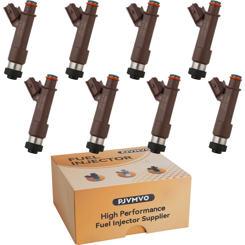 Pjvmvo 2325050060 2UZ 47L Fuel InjectorsCompatible withToyota 47 Tundra Sequoia Land Cruiser 20052009Compatible withLexus LX470 GX470 20062007 4 Holes Set of 8 - Image 2