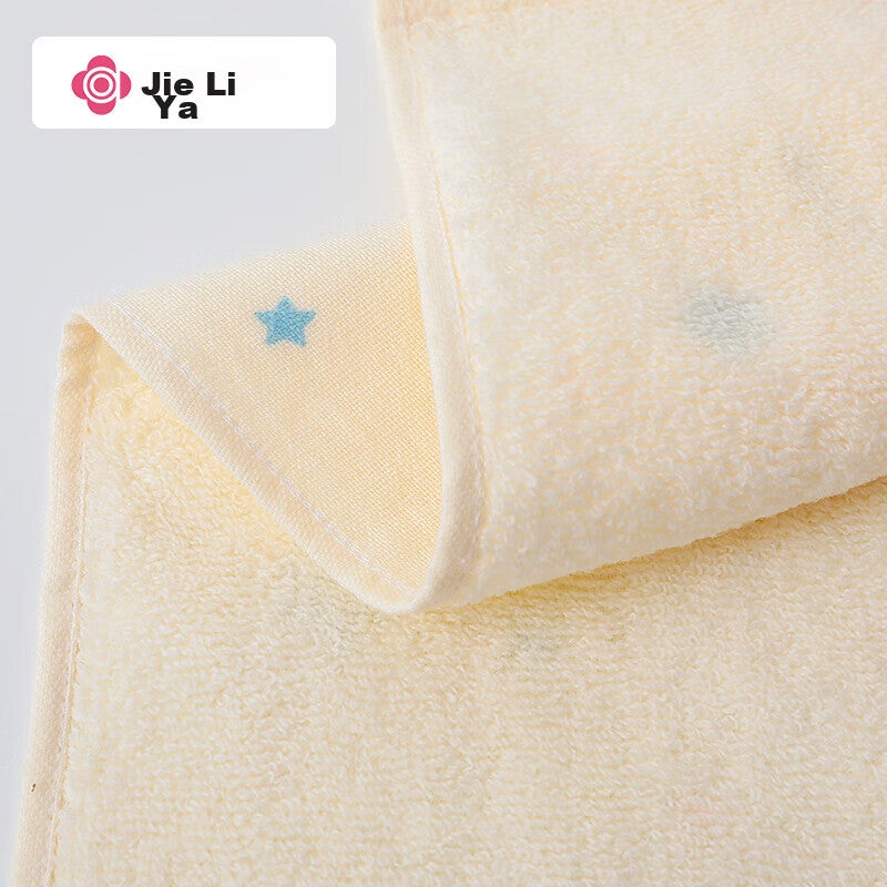 JD Jing Zao Grace Cartoon Print Pure Cotton Class A Baby Face And Bath Towel, One Side Gauze One Side Terry Cloth, 4 Pieces Sports Set - Image 3