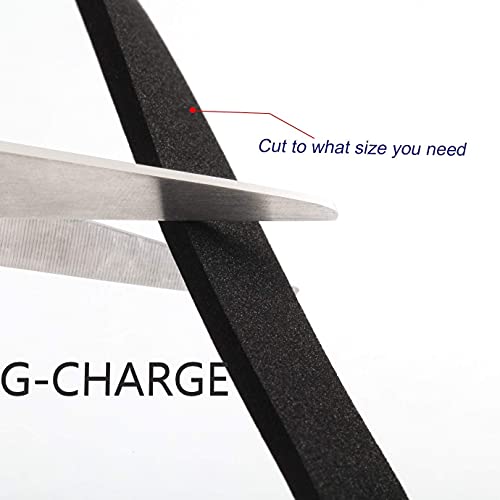 G-CHARGE Single Side High Density Self Adhesive Foam Seal Tape, Weather Stripping Doors and Window Insulation Soundproofing,Material Foam, Black Color, Pack of 1, (12mm x 3mm x 10 Meter) - Image 5