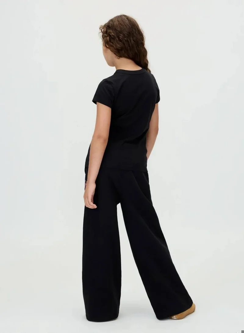 Calvin Klein Jeans Ck Black Logo T-Shirt for Women | Best Price UAE