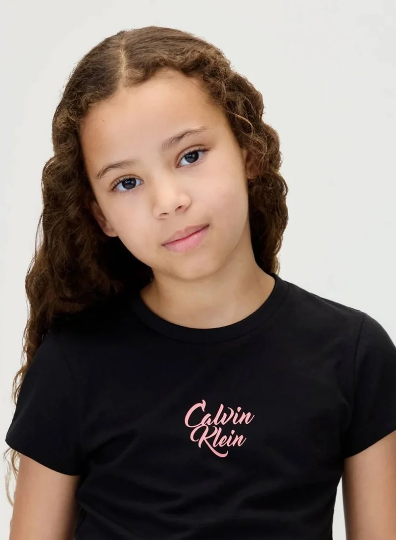 Calvin Klein Jeans Ck Black Logo T-Shirt for Women | Best Price UAE