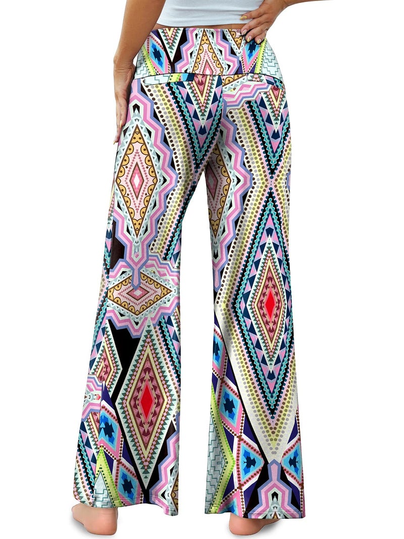 Arolina Women's Stretchy Wide Leg Palazzo Lounge Pants Casual Comfy High Waist Palazzo Pants - Image 4