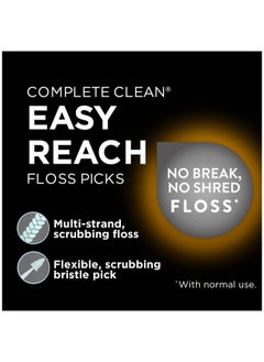 Dentek Complete Clean Easy Reach Floss Picks No Break & No Shred Floss 75 Count  - Image 2