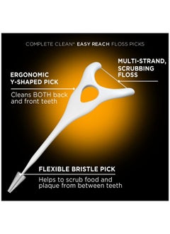 Dentek Complete Clean Easy Reach Floss Picks No Break & No Shred Floss 75 Count  - Image 3