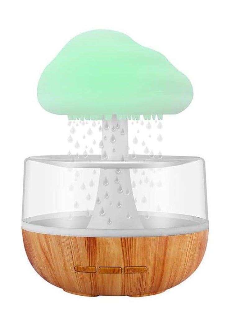 Rain Cloud Humidifier Water Drip, Aromatherapy Diffuser Humidifier, Raining Cloud Night Light with 7 Color Lights, Essential Oil Diffuser Humidifier Waterfall Lamp, Relaxing Water Drop Sound for Sleep  - Image 1