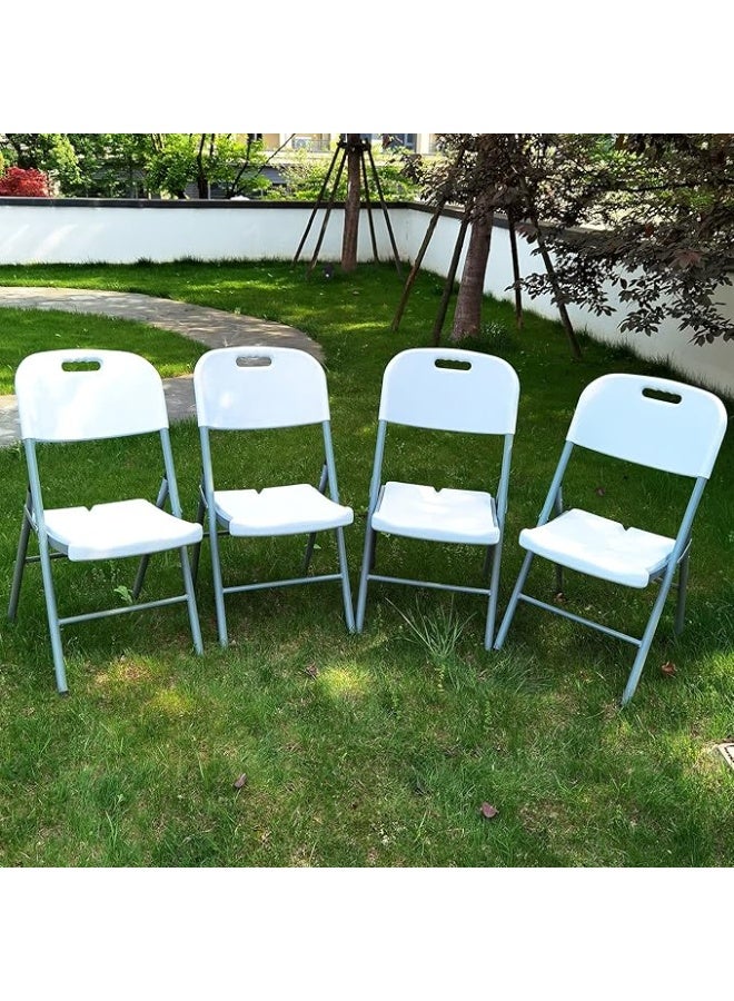 6ft Folding Table with 4 Chairs – Lightweight & Durable Set for Garden, BBQ, Home & Office Use - Image 3