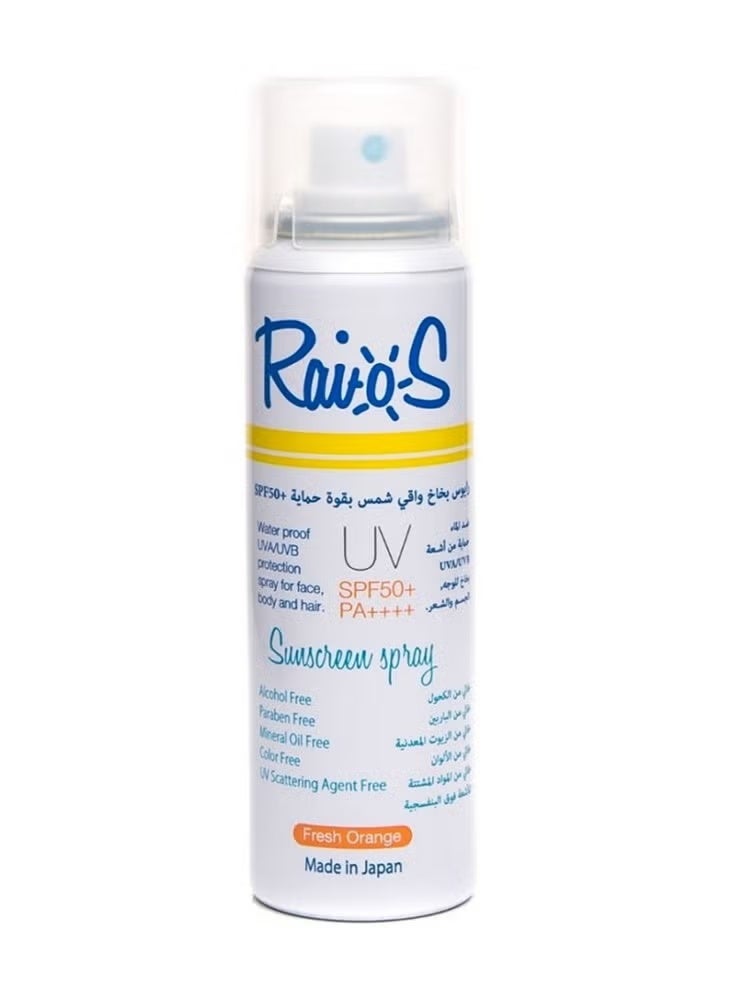 Raios Sunscreen spray Fresh orange 70 ml - Image 1