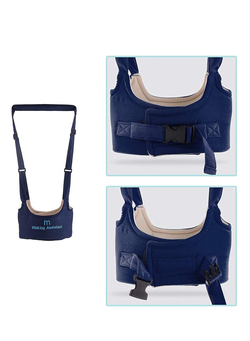 SYOSI Baby Walker Toddler Walking Harness Adjustable Baby Walking Wings Learn to Walk Assistant Baby Walker Protective Belt Safe Standing Walk Tool Help Baby Keep Balance Walk Navy Blue  - Image 3