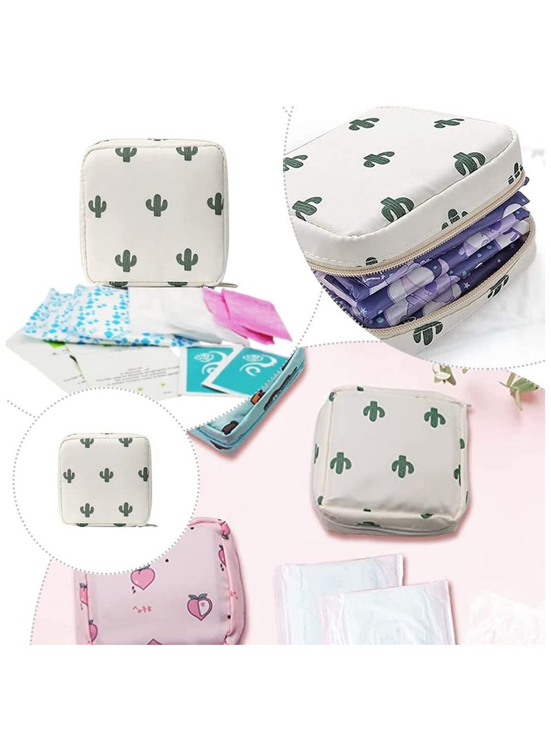 RTYY Sanitary Napkin Storage Bag Small Portable Menstrual Cup Nursing Pad Storage Pouch, Traveler Friendly Menstrual Period Bag, Mini Makeup Bag Coin Purse Wallets with Zipper for Women Teen Girls - Image 4