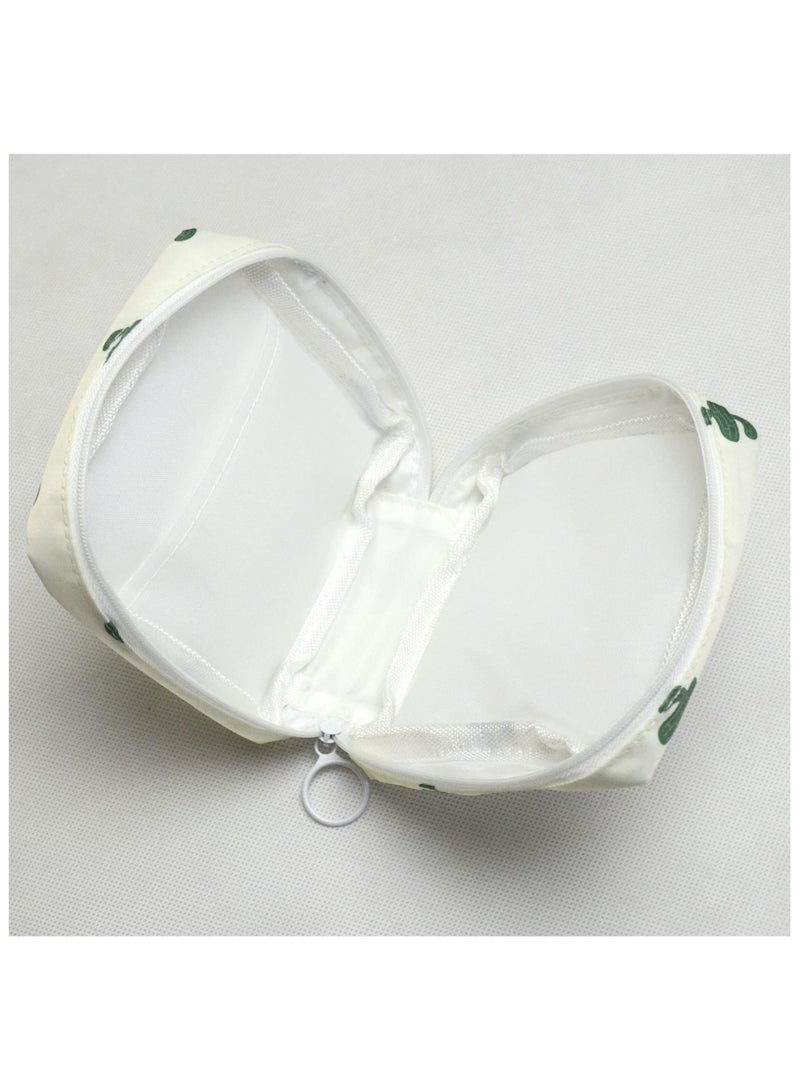 RTYY Sanitary Napkin Storage Bag Small Portable Menstrual Cup Nursing Pad Storage Pouch, Traveler Friendly Menstrual Period Bag, Mini Makeup Bag Coin Purse Wallets with Zipper for Women Teen Girls - Image 5