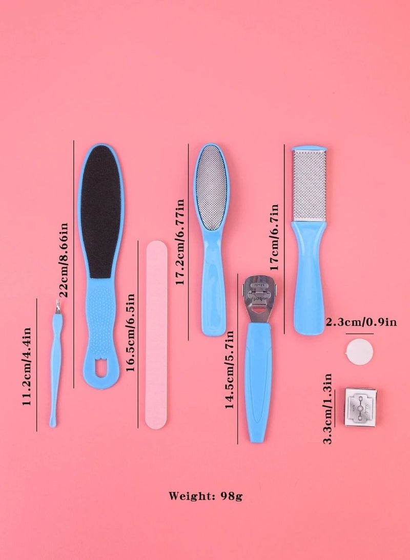 DIGI CORE 8 in 1 Professional Pedicure Tools Set, Stainless Steel Foot Scrubber Callus Remove Hard and Dead Skin, Nail Toenail Clipper Foot Care Kit - Image 5