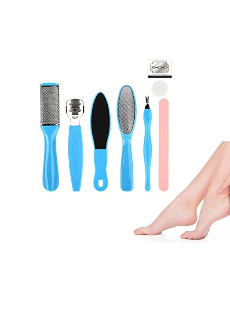 DIGI CORE 8 in 1 Professional Pedicure Tools Set, Stainless Steel Foot Scrubber Callus Remove Hard and Dead Skin, Nail Toenail Clipper Foot Care Kit - Image 2