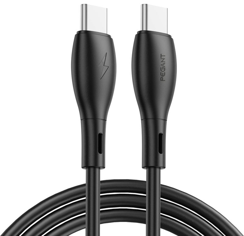 PEGANT USB-C to USB-C Silicone Charging Cable – 60W PD Fast Charger for iPad Mini, MacBook, Samsung - Image 2