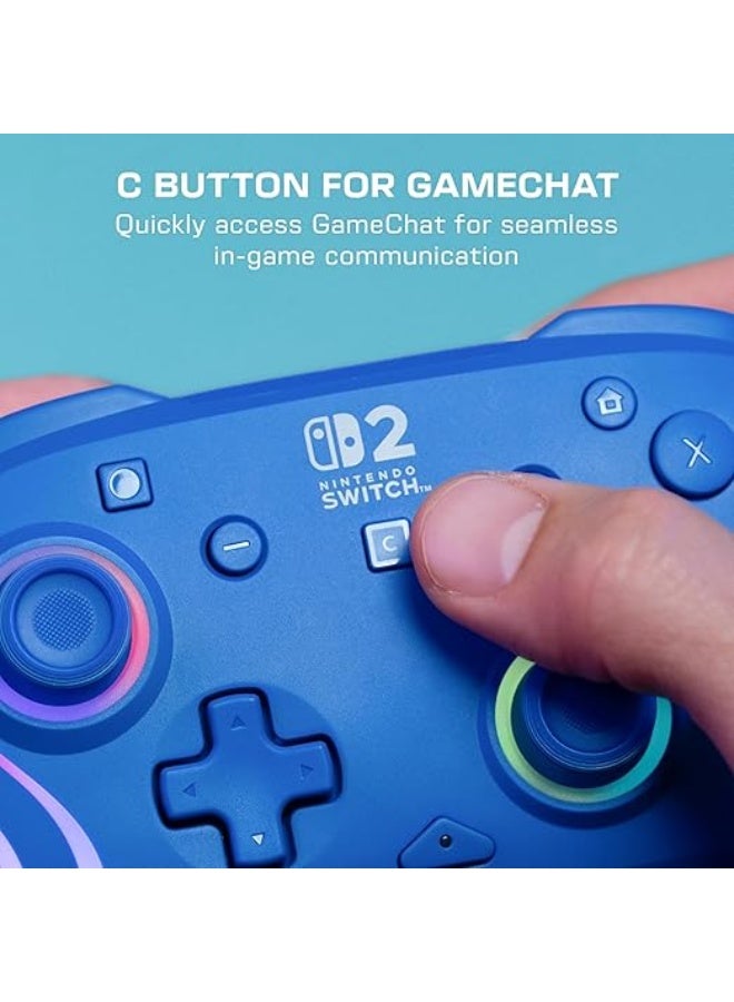 ترتل بيتش Afterglow Wave Switch 2 Wireless Controller (Blue) - Image 4
