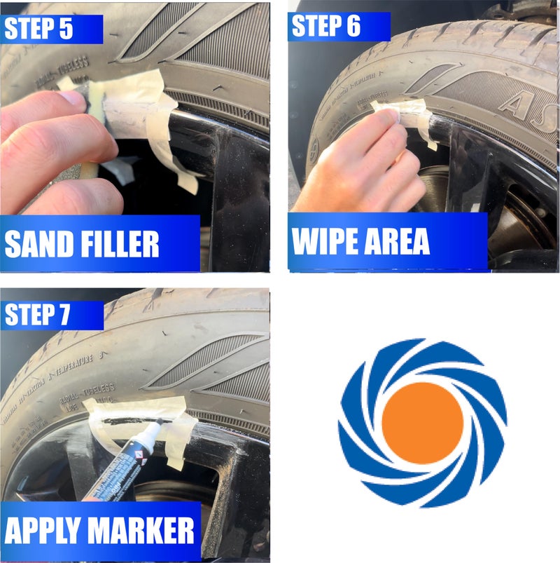 Permatex 09143 Wheel Restoration Kit - Black - Easy-to-Use Do It Yourself Kit Repairs Unappealing Wheel Damage Including Curbside Rash, Corrosion, and Scuffs for Like New Appearance - Image 3