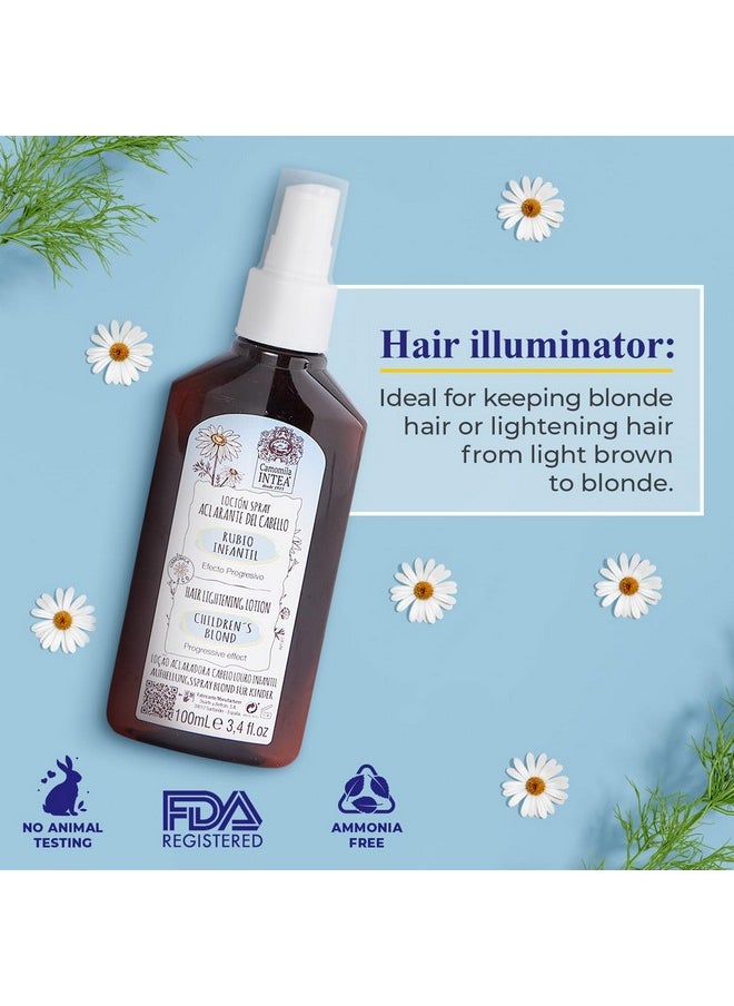 Intea Camomila Intea Hair Lightener For Kids- Premium Sun Lightening Spray for Hair - Chamomile Hair Lightener Spray for Naturally Lighten Hair - No Bleach/Ammonia - Child-Friendly Formula - 3.4 Oz  - Image 3