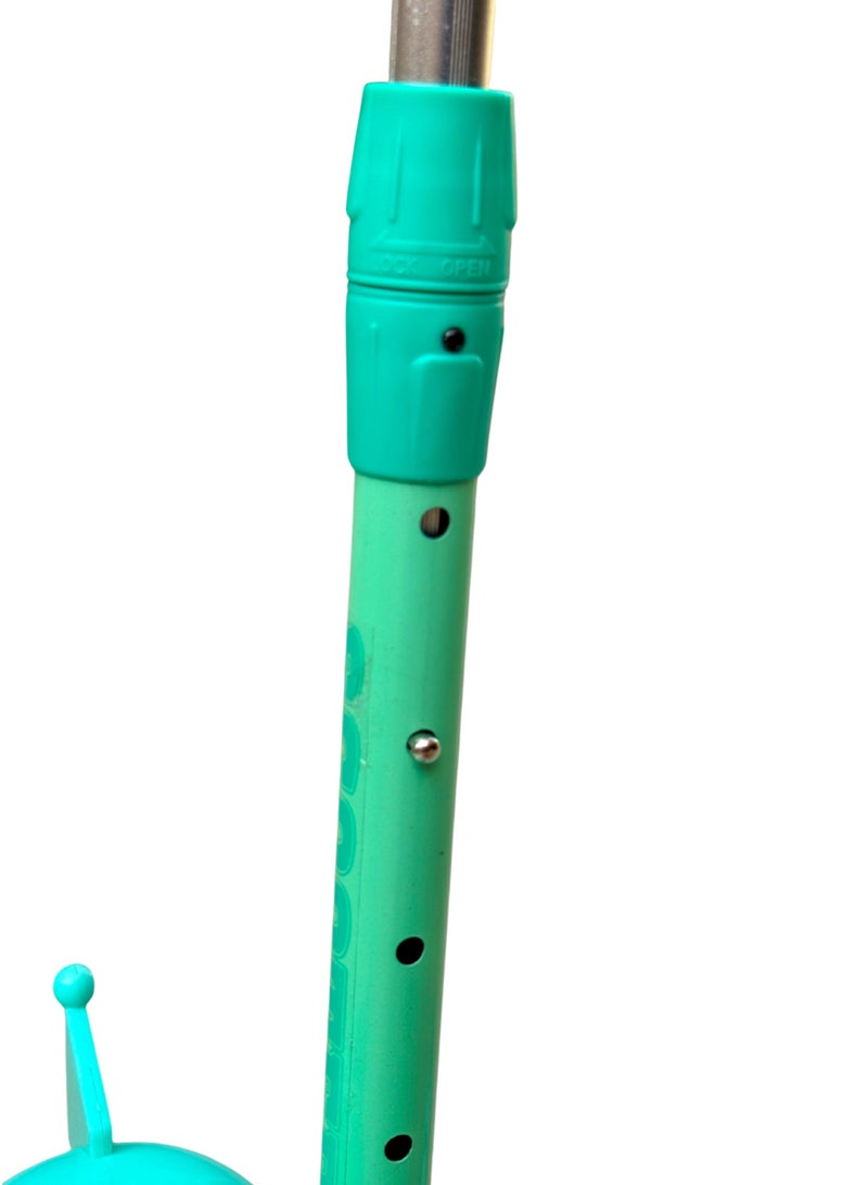 سكوتر أطفال ثلاثي العجلات بارتفاع قابل للتعديل – موسيقى وإضاءات LED – تصميم كيرومي لطيف – متين وآمن للأطفال – مناسب من 3 إلى 12 سنة - Image 5