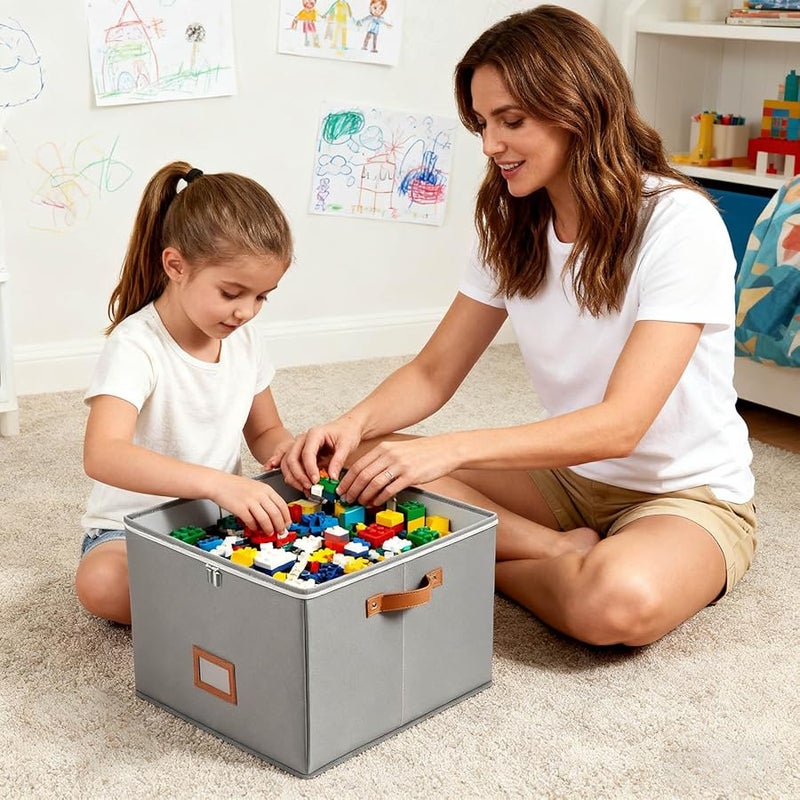 منظم الأحذية الرمادي المحمول صندوق فاصل قابل للتكديس للخزانة، المهجع، المدخل، غرفة النوم - Image 3